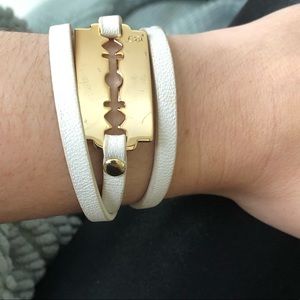 McQ Alexander McQueen Razor-Blade Wrap Bracelet